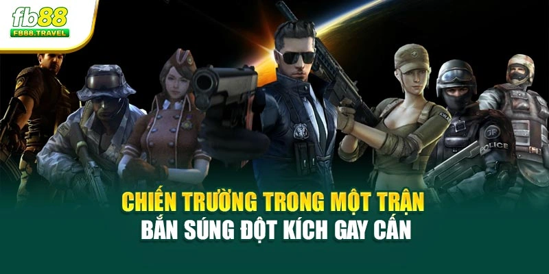 Chiến trường trong một trận bắn súng đột kích gay cấn