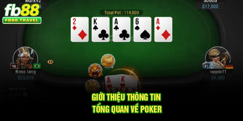 Giới thiệu thông tin tổng quan về Poker